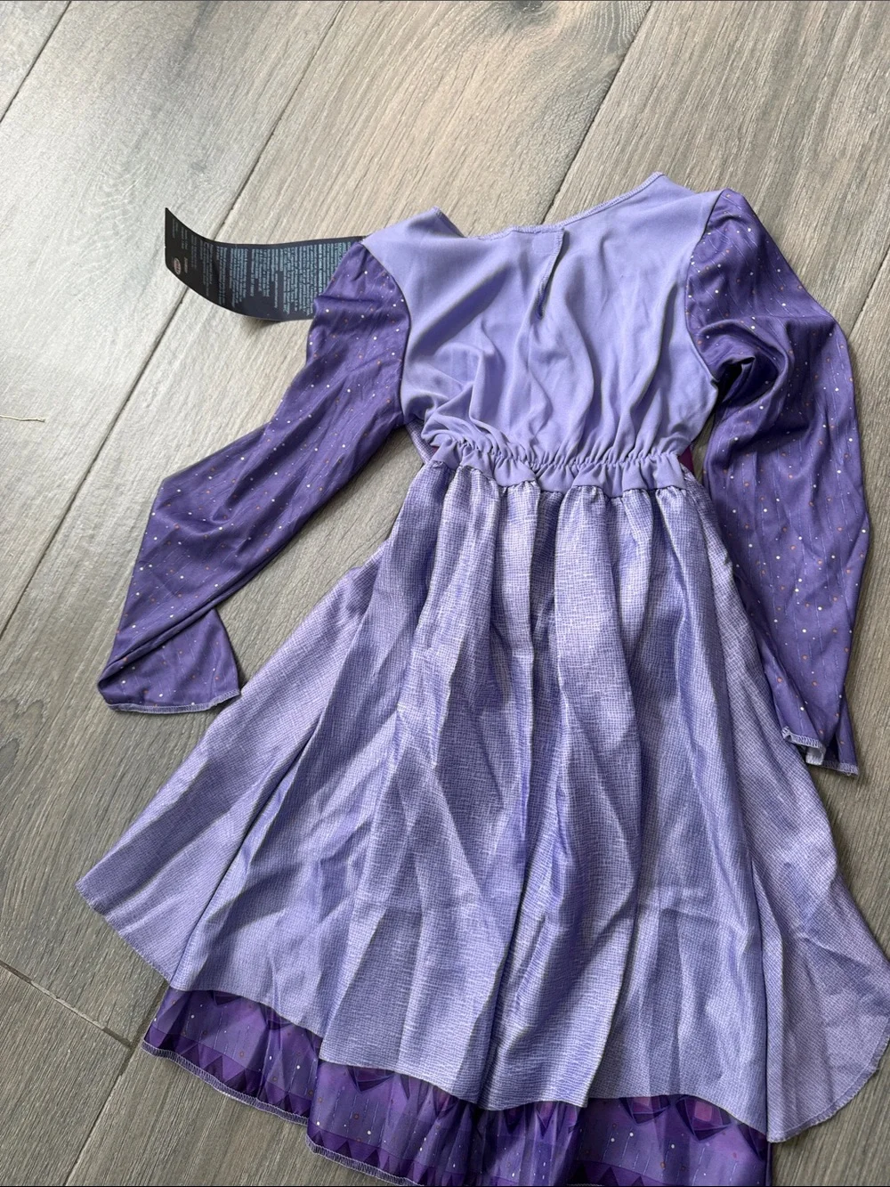 Disney Purple Princess Long-Sleeve Costume Dress with Magenta Belt